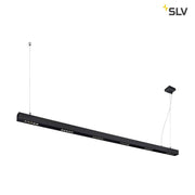 Q-Line LED pendant light 2m black 4000K with modern design for optimal lighting.
