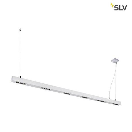 Q linje LED Pendel 2m sølv 4000K med et smart design og TRIAC dæmpbar LED- Chauffør.