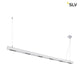 Q-Line LED Pendelleuchte 2m Silber 4000K mit schickem Design und TRIAC dimmbaren LED-Treiber.