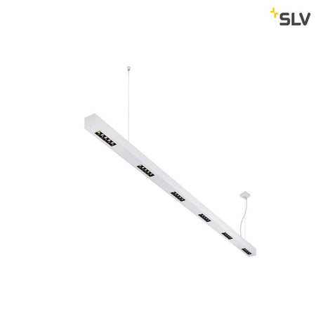 Q linje LED Pendel 2m sølv 4000K - moderne loftslampe i sølv med dæmpbar LED- Chauffør