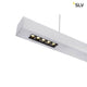 Q-Line LED Pendelleuchte 2m Silber 4000K mit elegantem Design und dimmbaren LED-Technologie.