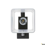 Quadrass LED Wandaufbauleuchte von SLV mit eckigem Design und E27 Fassung für modernes Licht.