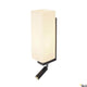 Quadrass LED Wandaufbauleuchte mit elegantem Metall- und Glaselement-Design und blendfreier LED-Leseleuchte.
