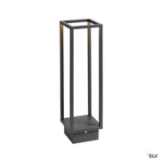 Quadrulo LED outdoor floor lamp anthracite - modern, elegant floor lamp for outdoor use made of aluminum with clear light surface.