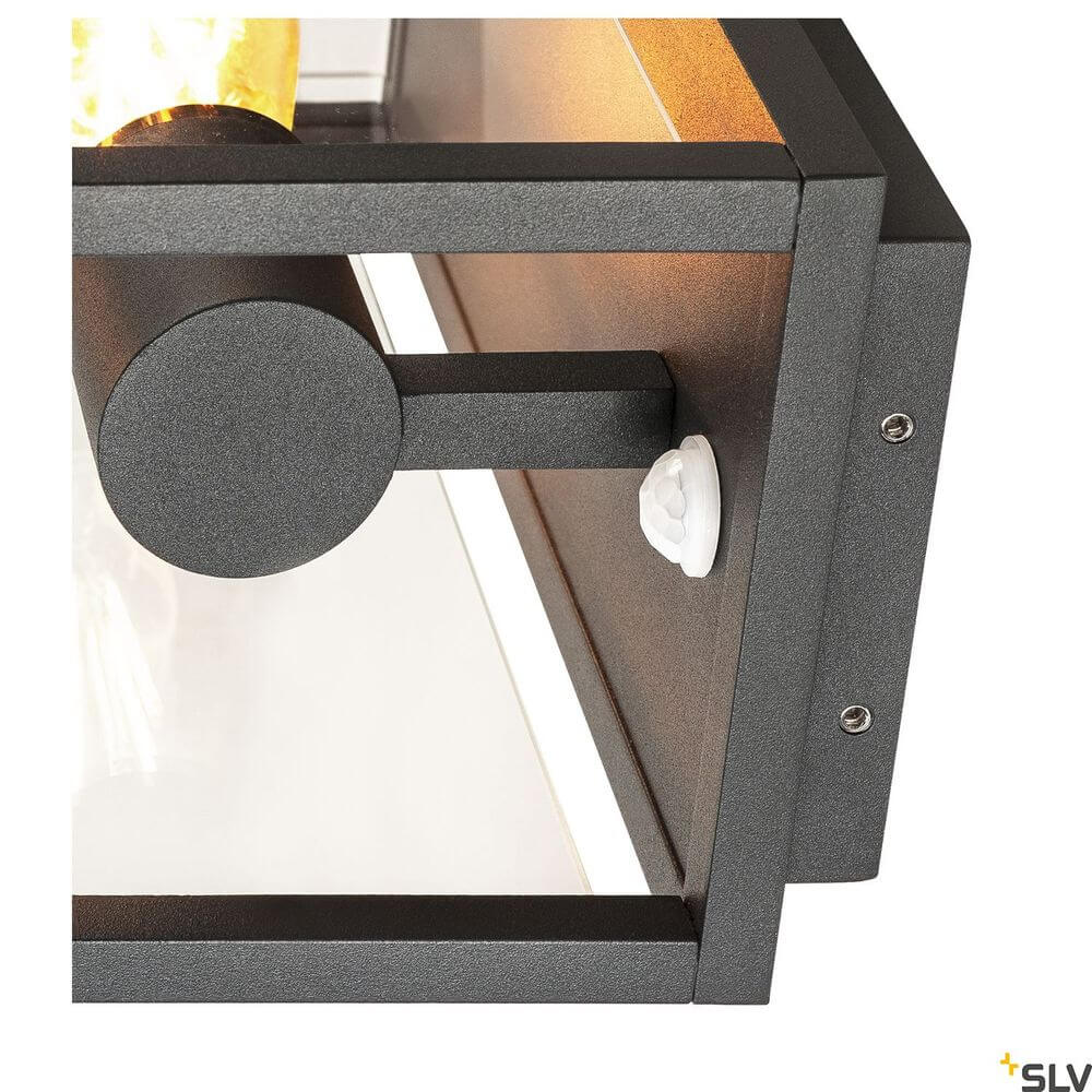 Quadrulo Sensor E27 Außen-Wandlampe Anthrazit