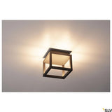 Quadrulo XS LED outdoor ceiling light anthracite