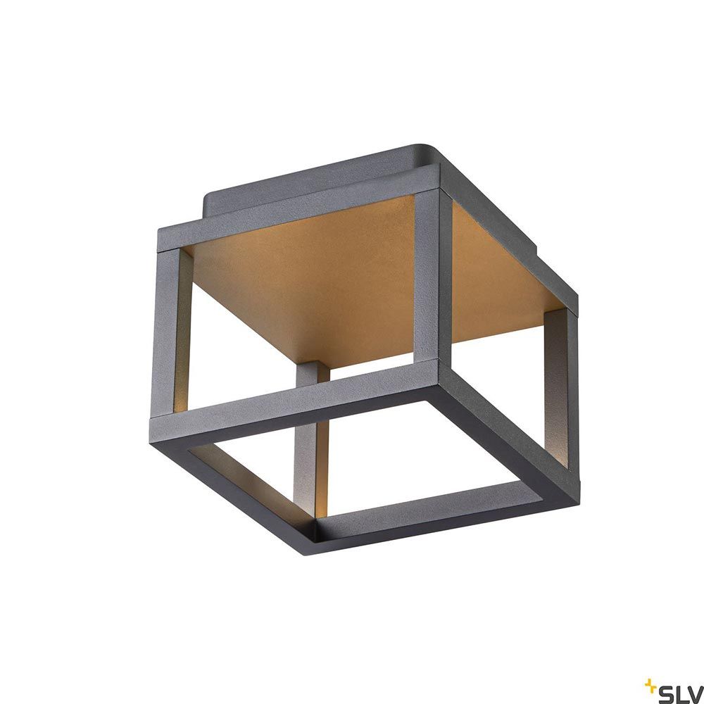 Quadrulo XS LED outdoor ceiling light anthracite