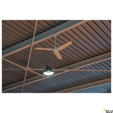 Deckenventilator und Para Flac LED Pendelleuchte in moderner Umgebung, ideal für stilvolle Beleuchtung.