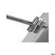 Detailansicht der Retrato D Wandlampe 3000K Grau mit modernem Design und elegantem Metallfinish.