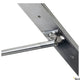 Detailaufnahme der Retrato D Wandlampe 3000K Grau mit Metalloberfläche und Montageelementen.