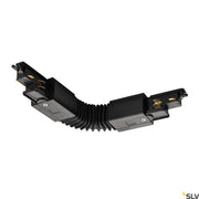 S-Track Dali Flexverbinder Schwarz, schwarzer Stromschienen-Verbinder mit Metallkontakten, flexible Ausführung