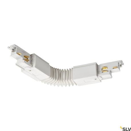 S-Track Dali Flexverbinder Weiß, flexibler Verbinder für 3-Phasen-Hochvolt-Aufbauschienen von SLV in Weiß