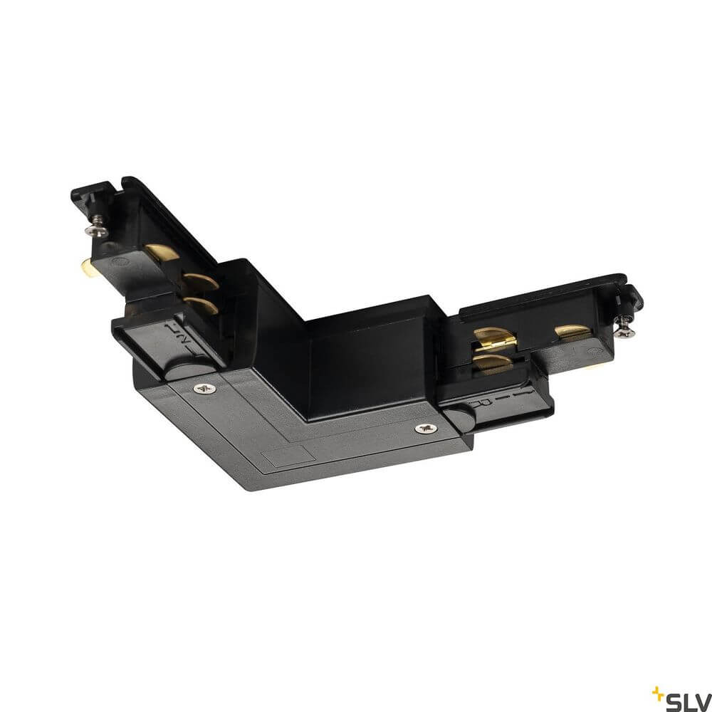 S-Track Dali L-Verbinder Außen Schwarz, Eckverbinder für Hochvolt 3Phasen-Aufbauschienen-System in Schwarz.