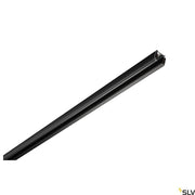 S-Track Dali Schiene in schwarz für Hochvolt 3Phasen-System, kompatibel mit DALI, ideal für Wand- und Deckeneinbau.