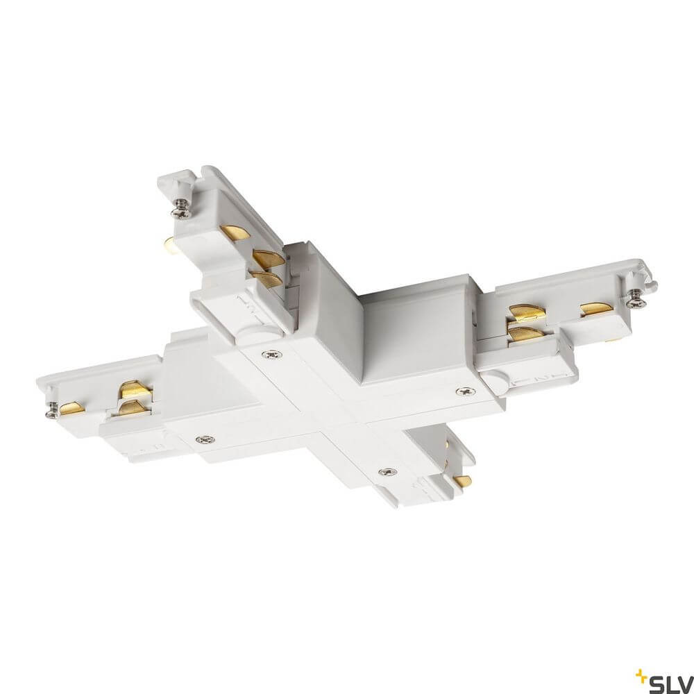 S-Track Dali X-Verbinder Weiß für effiziente Verbindung von Lichtschienen in einem modernen Design.