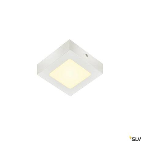 Senser 12 LED surface-mounted lamp 3000K square white - elegant ceiling light in a modern design.