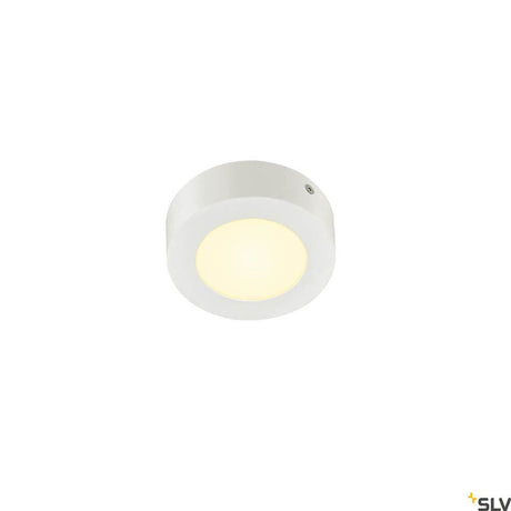 Senser 12 LED ceiling lamp 3000K round white in a white design, ideal for modern interiors.