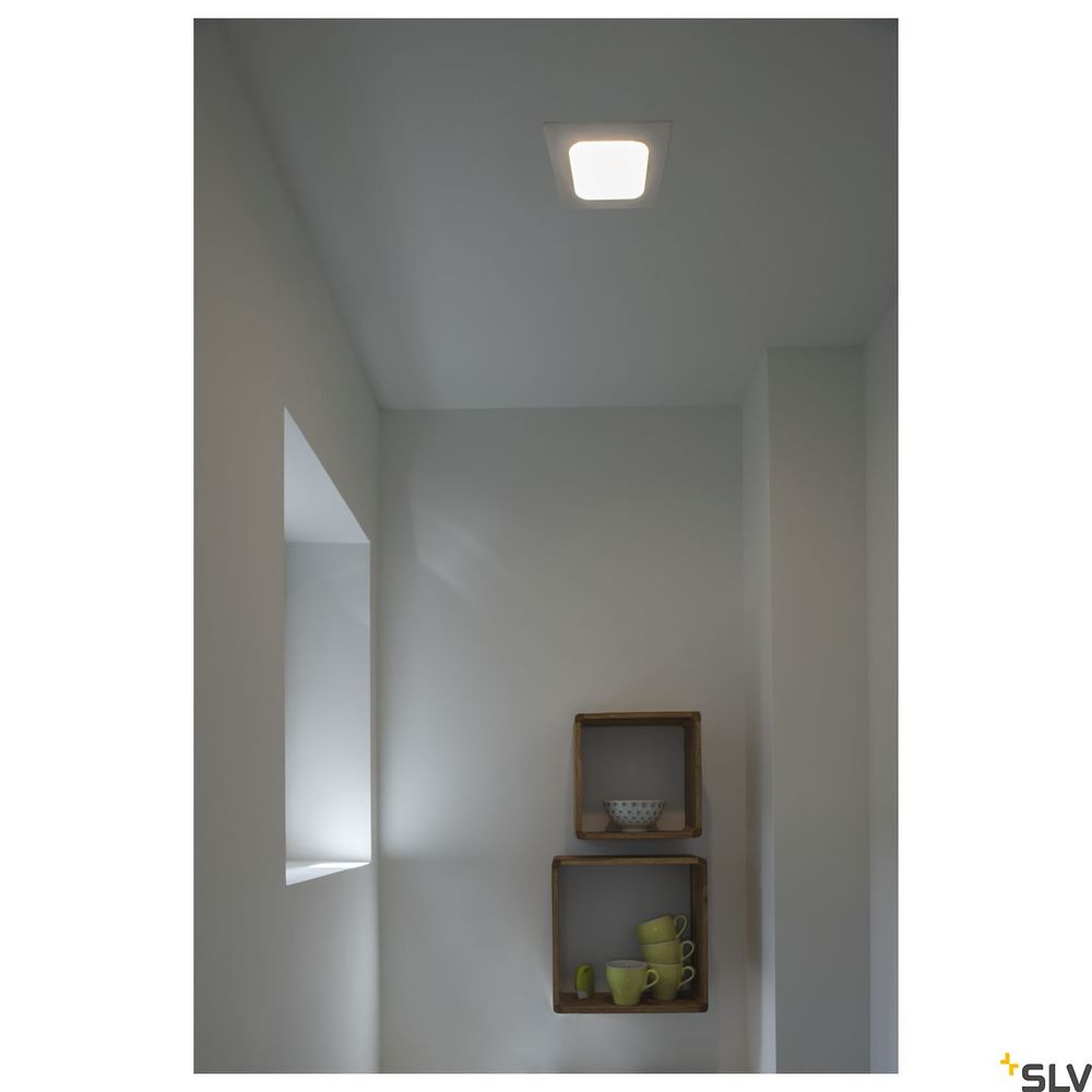 Senser 12 Plafón empotrable 3000K Blanco angular