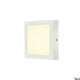 Senser 18 LED Aufbauleuchte 3000K Eckig Weiß in modernem, quadratischem Design und warmem Licht.