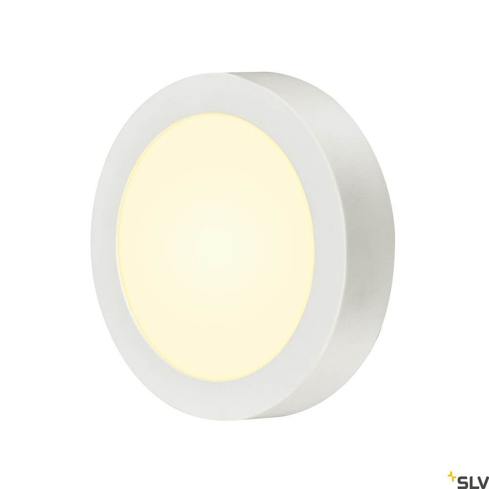 Senser 18 LED Deckenlampe 3000K Rund Weiß in modernem, rundem Design mit weißem Gehäuse.