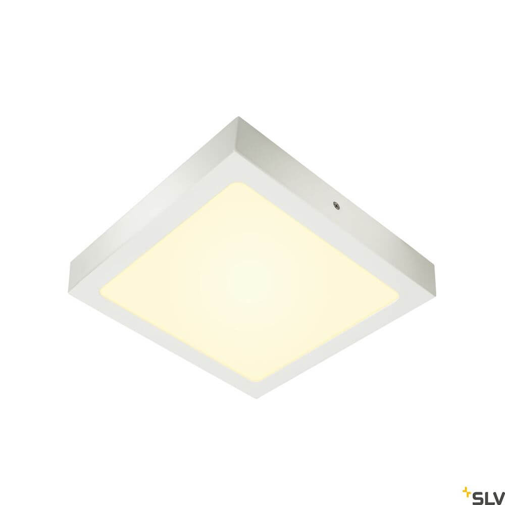 Senser 24 LED Deckenlampe 3000K Eckig Weiß auf einem weißen Hintergrund.