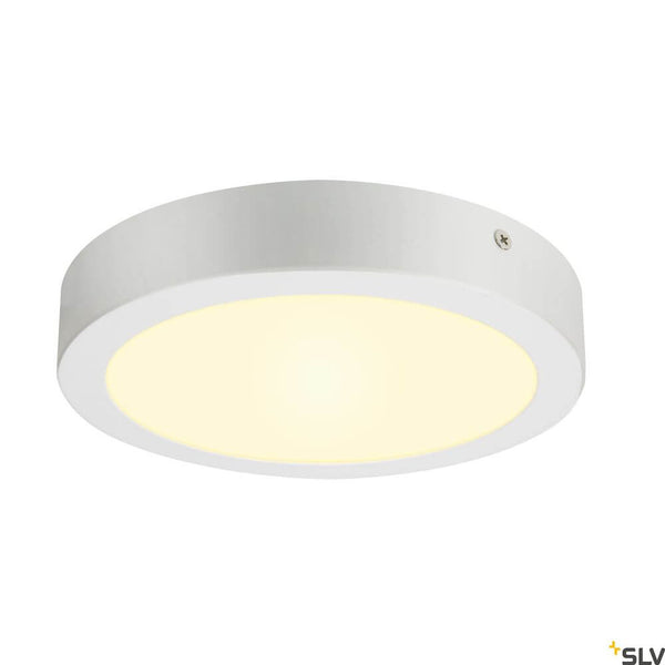 Senser 24 LED Wand- & Deckenlampe 3000K Rund Weiß, flache runde LED-Leuchte in Weiß mit warmweißem Licht