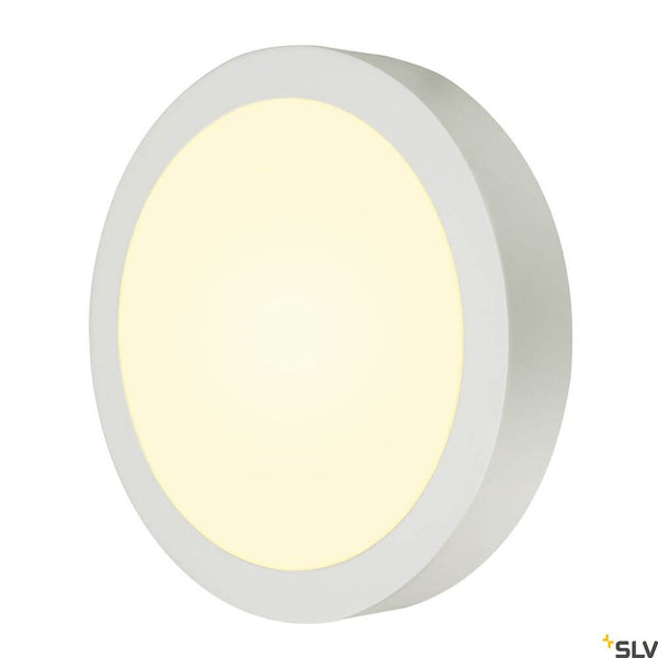 Senser 24 LED Wand- & Deckenlampe 3000K Rund Weiß, flache weiße SLV LED-Leuchte für moderne Räume
