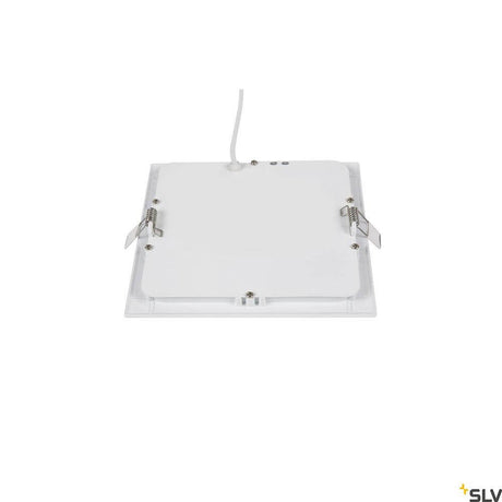 Senser LED Deckeneinbauleuchte 16,5cm Weiß, weiße Aluminium-Deckeneinbauleuchte mit kaltweißem Licht für Büro und Küche