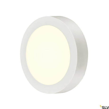 Senser LED Wand- & Deckenaufbauleuchte Ø 16,5cm, dimmbare LED-Leuchte in Weiß für Wand und Decke