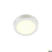 Senser LED Wand- & Deckenaufbauleuchte Ø 16,5cm: dimmbare LED-Leuchte in Weiß, 4.000 K, nachhaltig und wartungsarm