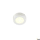 Senser LED Wand- & Deckenaufbauleuchte Weiß in Weiß mit dimmbarem Licht.