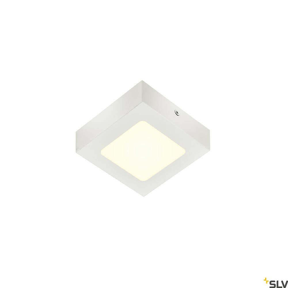Senser LED Wand- und Deckenaufbauleuchte in Weiß, dimmbar mit 4.000 Kelvin, nachhaltige Premium-LED von SLV.