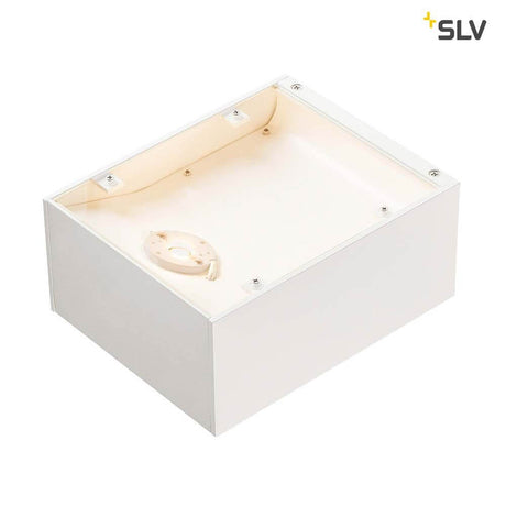 Skal 15 LED Overflademonteret væglampe hvid - husudsigt til væglampe med integreret LED- Chauffør.