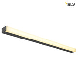 Schwarze SIGHT 115 LED Wand- und Deckenleuchte von SLV mit warmem Licht, ideal für jeden Raum.