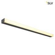 Sight LED applique et plafonnier noir au design moderne avec une surface lumineuse claire LED.
