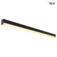 Sight LED Wand- & Deckenleuchte Schwarz mit integrierten LEDs im minimalistischen Design.