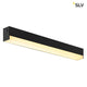 Sight LED Wand- & Deckenleuchte mit Schalter Schwarz - elegante schwarze Leuchte mit eingebautem Schalter und warmem Licht.