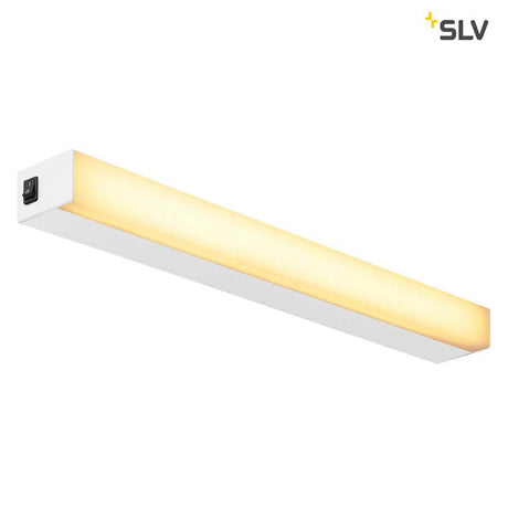 Sight LED wall and ceiling light with switch White in a modern design with toggle switch.