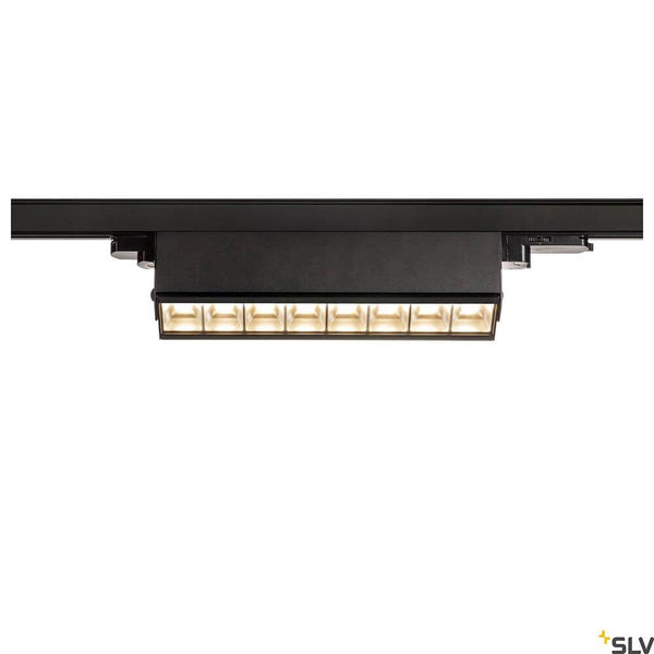 Sight Move 3-Phasen LED Systemleuchte Dali, schwarz, warmweiß 3000K, lineare Stromschienenleuchte für Büro- und Verkaufsflächen