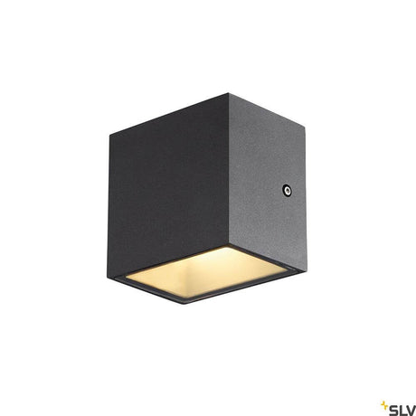 Sitra Up&Down LED Outdoor Wandaufbauleuchte CCT, moderne schwarze Außenwandleuchte von SLV mit indirektem Licht