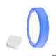 Valeto Malang Wand- & Deckenlampe RGBW 2700-6500K mit fernbedienbarem Steuergerät, moderne Leuchte in Blau.