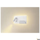 Somnila Spot LED Wandaufbauleuchte inkl. USB an einer Wand montiert, elegante weiße Ausführung.