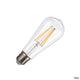 St58 E27 LED Leuchtmittel 7,5W 2700K Cri90 320° in transparentem Design mit dimmbaren Funktionen.