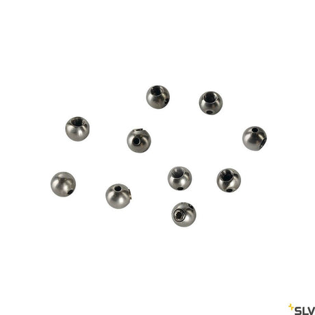 Stopper til ståltov 0,75 mm inkl. stikskrue M4x5 10 stk - 10 metalpropper til ståltov.