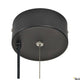 Supros LED Pendellampe Deckenmontage mit schickem, schwarzem Finish und Zugschalter.