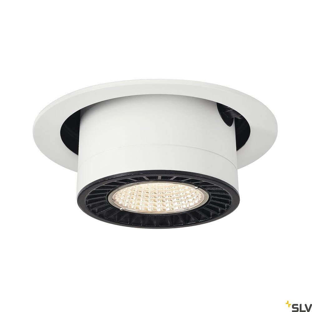 Supros Move LED Deckeneinbauleuchte 230V mit breitabstrahlendem Reflektor, ideal für effiziente Beleuchtung.