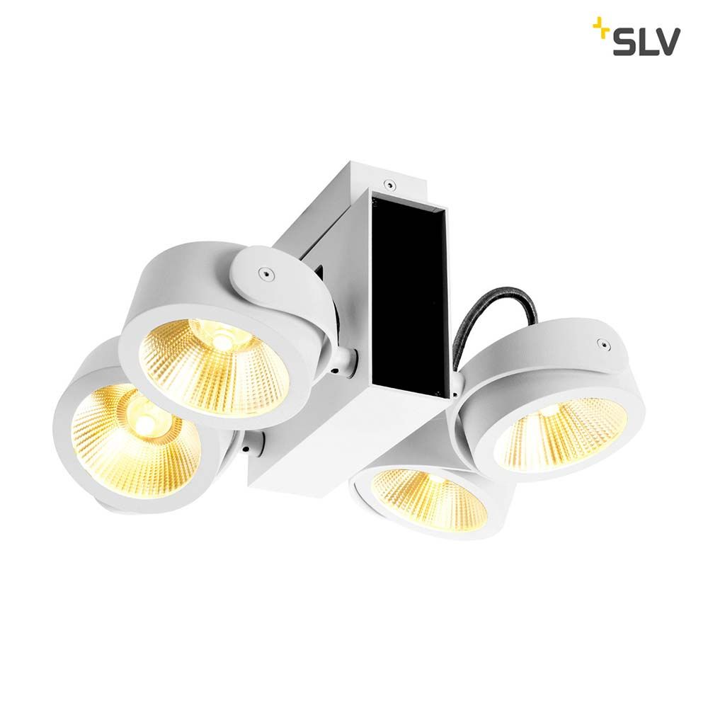 Lámpara de superficie Tec Kalu LED Quad blanco, negro