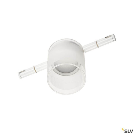 Tenseo Comet 2700K White - ceiling spotlight with elegant, round design in white and transparent accents.