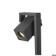 Theo Bracket Outdoor Stehleuchte Anthrazit IP65 mit flexibel ausrichtbarem Strahler für Außenbereich.