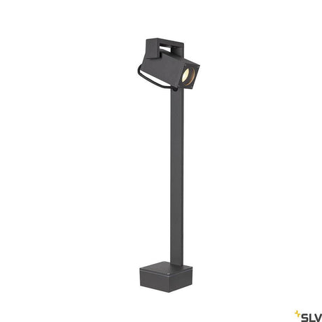 Lampadaire d’extérieur Theo Bracket Anthracite IP65 avec spot orientable de manière flexible pour l’éclairage extérieur.